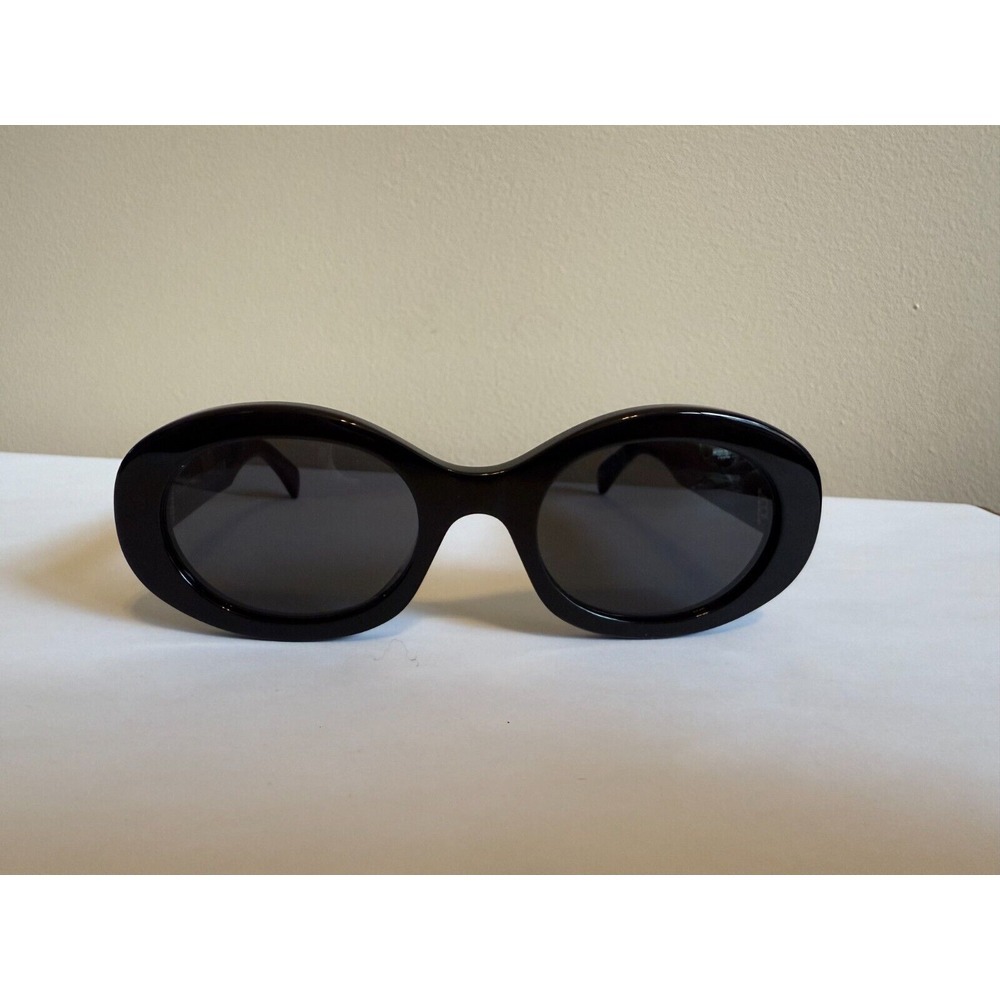 NEW CELINE CL40194U TRIOMPHE 01 OVAL SUNGLASSES IN ACETATE with WHITE CROSSBODY